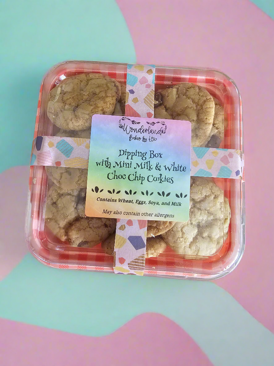 PRE-ORDER: Easter Special Mini Cookie Dipping Box (Small) - Tiny Easter Chocolate Cookies with Chocolate Dip