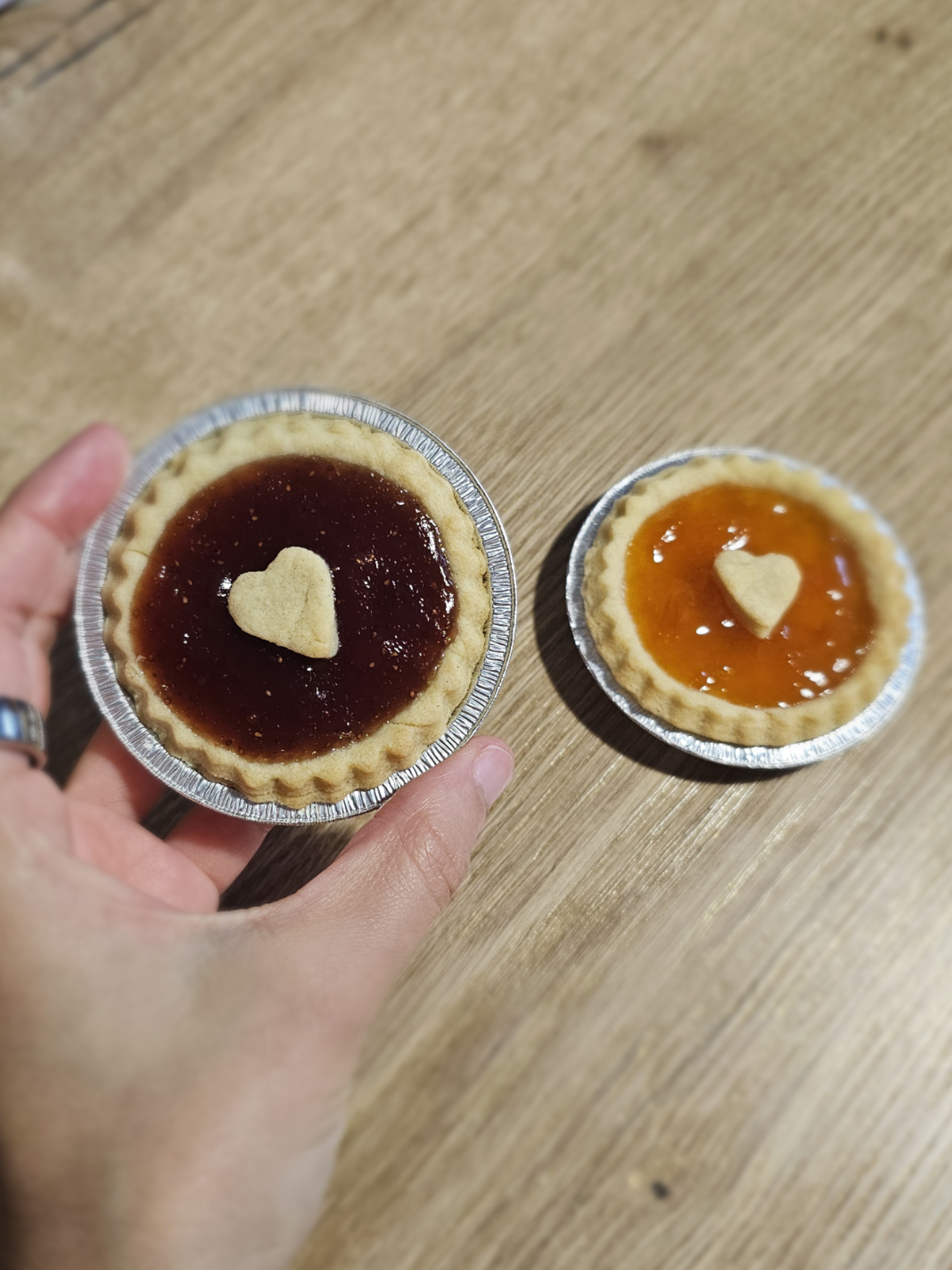 Queen of Hearts' Jam Tarts ❤️ Choose from Cherry, Strawberry & Wild Strawberry, Apricot, Lemon Curd, and Wild Blueberry