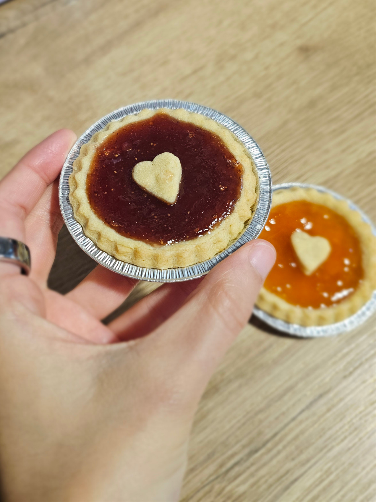 Queen of Hearts' Jam Tarts ❤️ Choose from Cherry, Strawberry & Wild Strawberry, Apricot, Lemon Curd, and Wild Blueberry