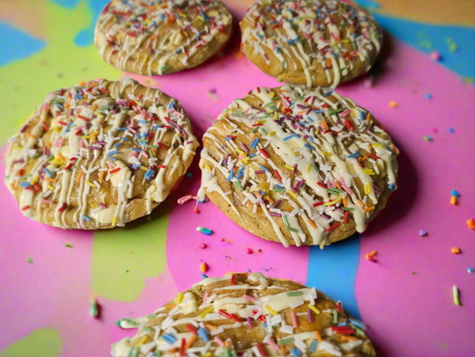Cookie Box - Single Flavour Multipack of 6 cookies, choose from Kinder, Cherry Bakewell, Triple Chocolate, Chocolate Chip, and more!