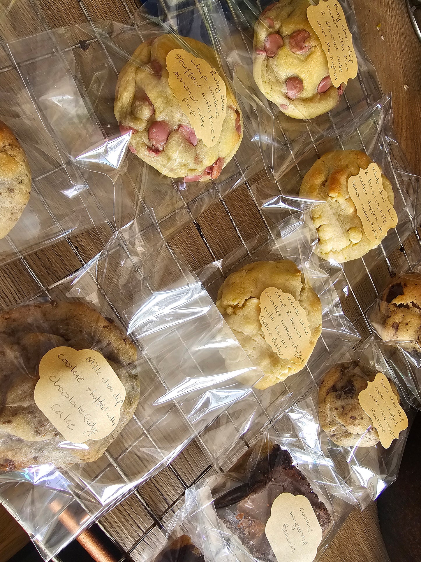 Marzipan Stuffed Cookies with Dark Chocolate