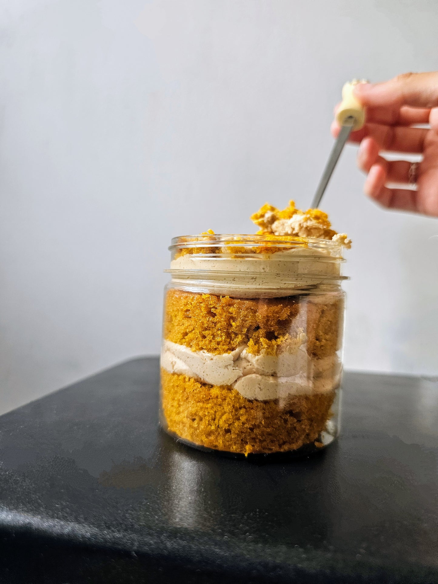 Pumpkin Spice Latte Cake Jar