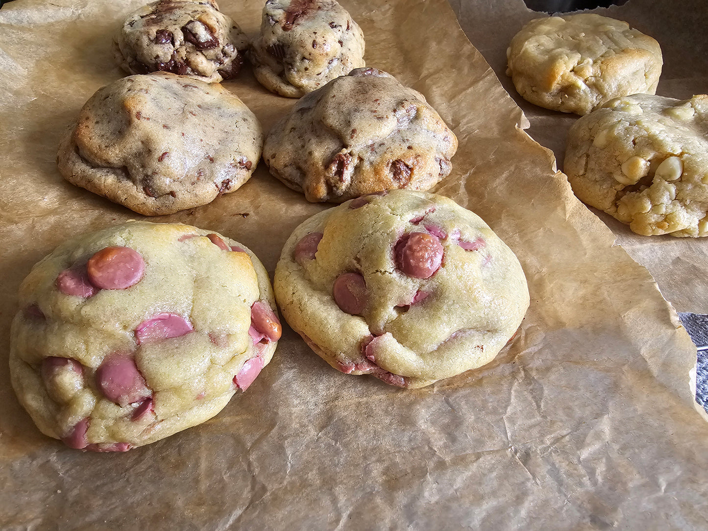 Marzipan Stuffed Cookies with Dark Chocolate